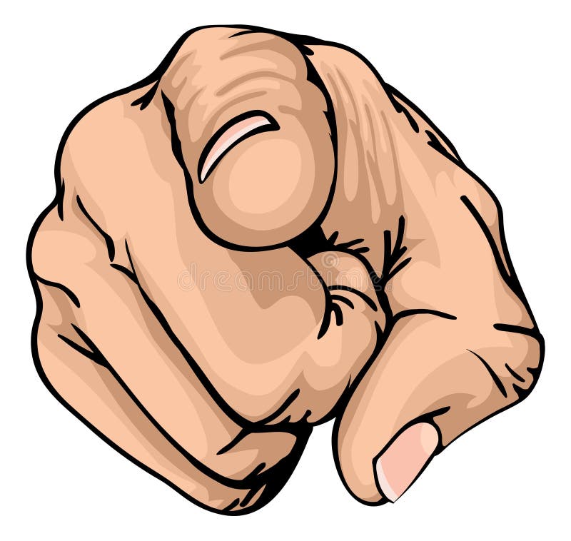 Arătând degetul royalty free illustration