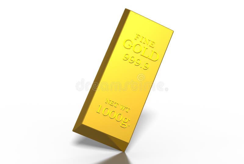 As barras de ouro pesam 1 quilograma