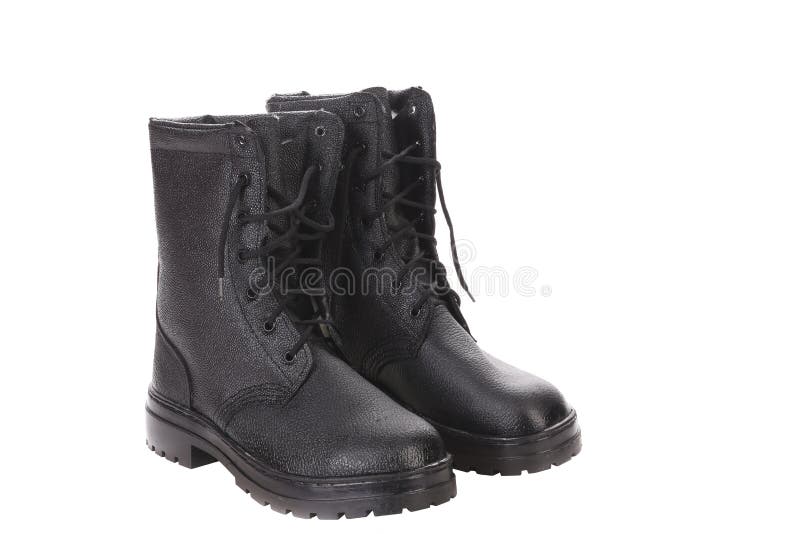As botas do homem alto. imagem de stock royalty free As botas do homem alto. imagem de stock royalty free