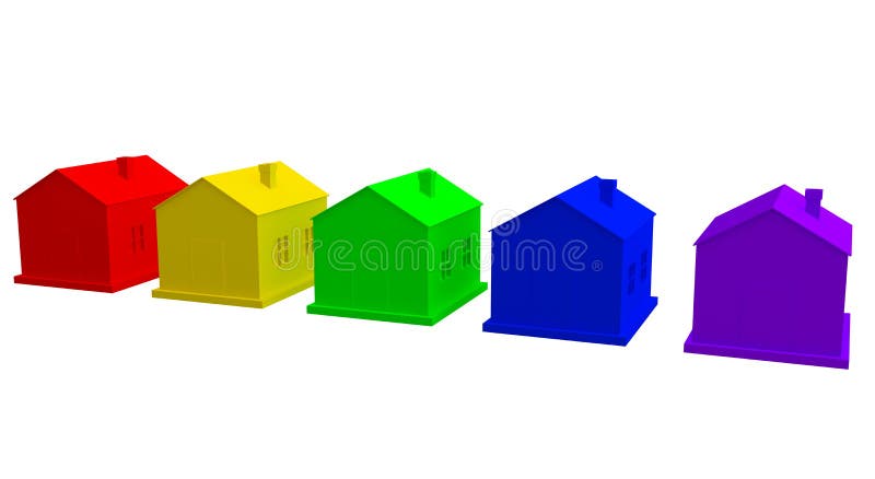 As casas coloridas