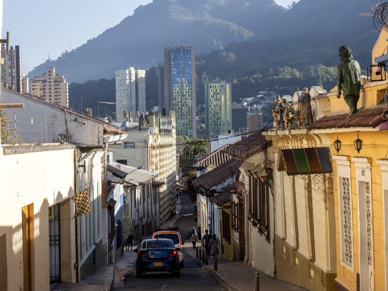 Colorful colonial houses in Bogota. Colombia. Colorful colonial houses in Bogota. Colombia