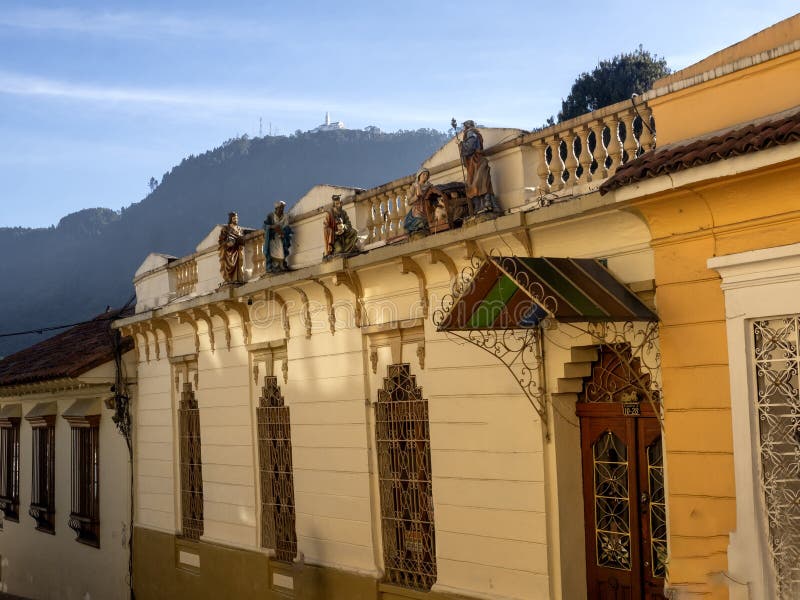 Colorful colonial houses in Bogota. Colombia. Colorful colonial houses in Bogota. Colombia