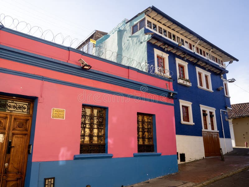 Colorful colonial houses in Bogota. Colombia. Colorful colonial houses in Bogota. Colombia