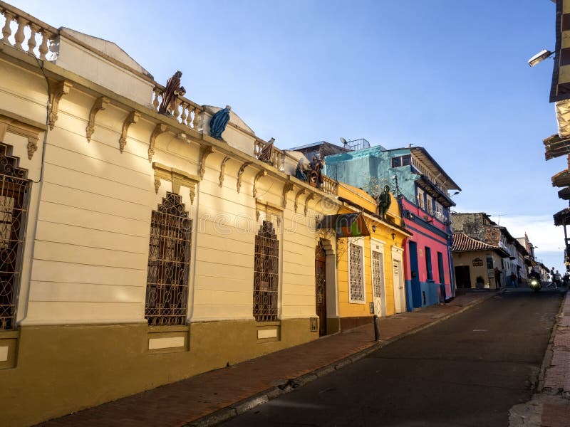 Colorful colonial houses in Bogota. Colombia. Colorful colonial houses in Bogota. Colombia