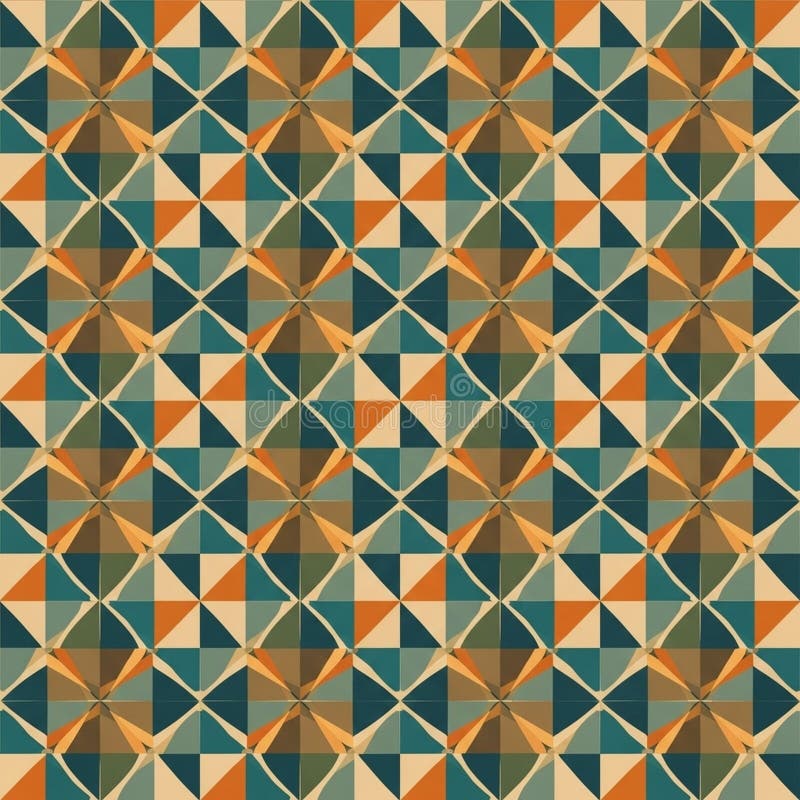 As cores alternadas realçam o contraste visual e o ritmo do padrão ilustração royalty free