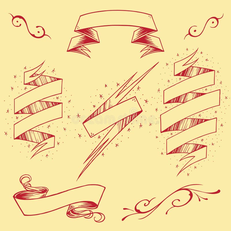 As fitas ajustaram 03 ilustração royalty free As fitas ajustaram 03 ilustração royalty free