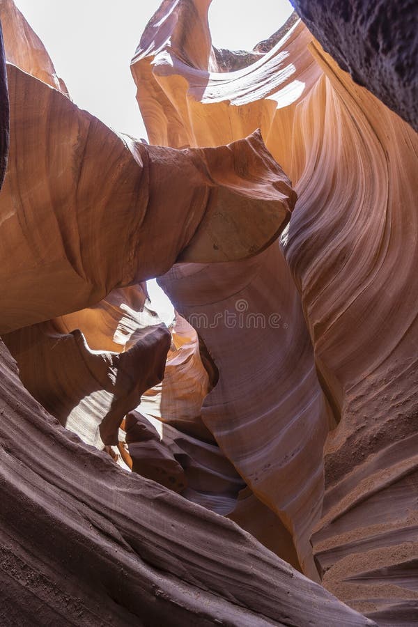 Os Cânions Antelope, cânion inferior foto de stock royalty free