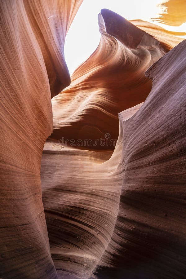 Os Cânions Antelope, cânion inferior fotos de stock royalty free