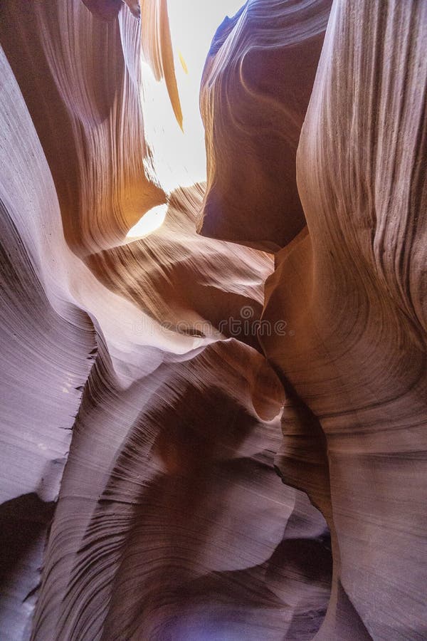 Os Cânions Antelope, cânion inferior imagem de stock