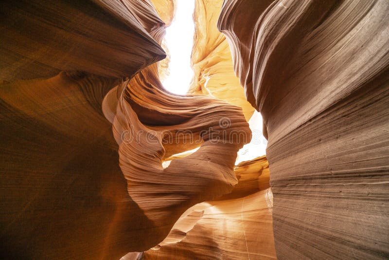 Os Cânions Antelope, cânion inferior imagens de stock