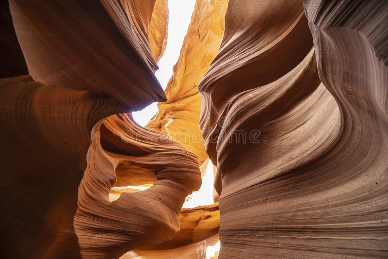 Os Cânions Antelope, cânion inferior imagem de stock royalty free