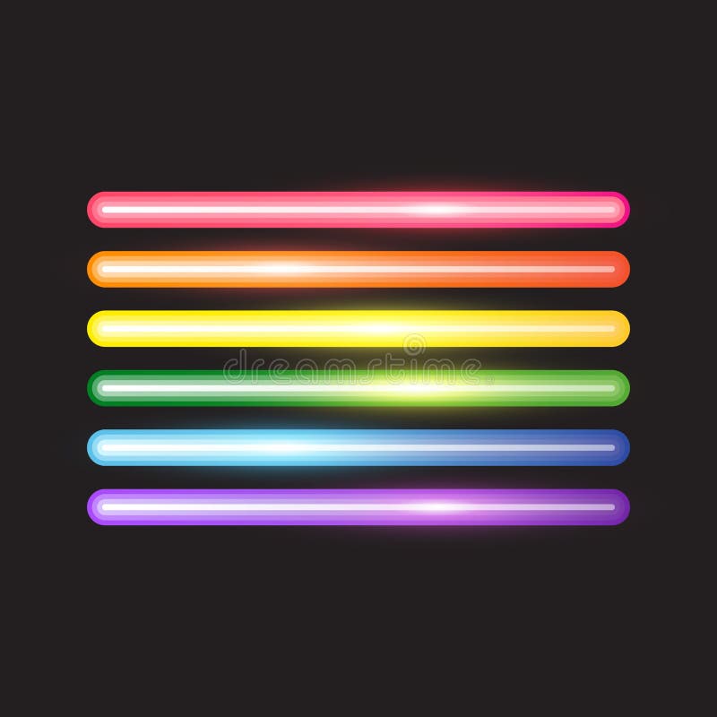 As linhas de néon de incandescência, abstraem a bandeira de LGBT ilustração royalty free As linhas de néon de incandescência, abstraem a bandeira de LGBT ilustração royalty free
