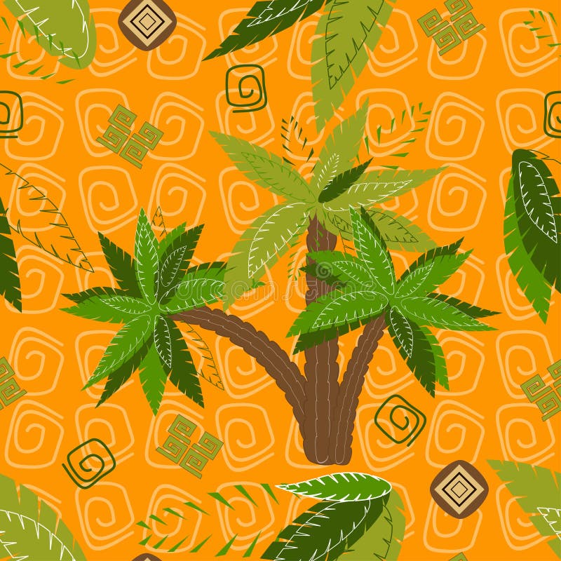 As palmeiras modelam sem emenda ilustração royalty free