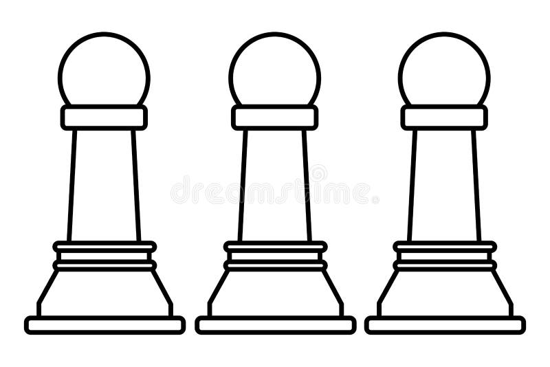 desenho de peão de xadrez 2527668 Vetor no Vecteezy
