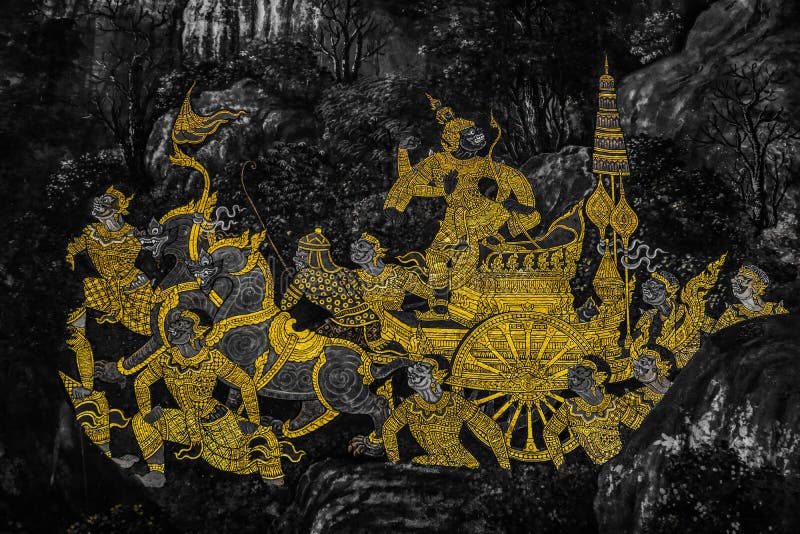 Jogo De Sombra Antigo Tailandês, Caráteres Do Fantoche Da Sombra De  Ramakien Ramayana: Exército Do Macaco Conduzido Por Hanuman Imagem de Stock  - Imagem de arquitetura, ramayana: 140239539