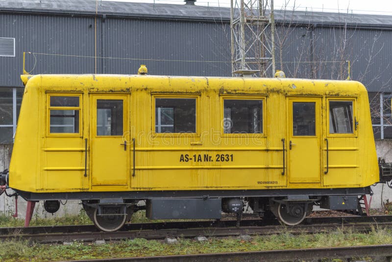 AS1A Motorized Railcar for Transporting Railway Workers Editorial