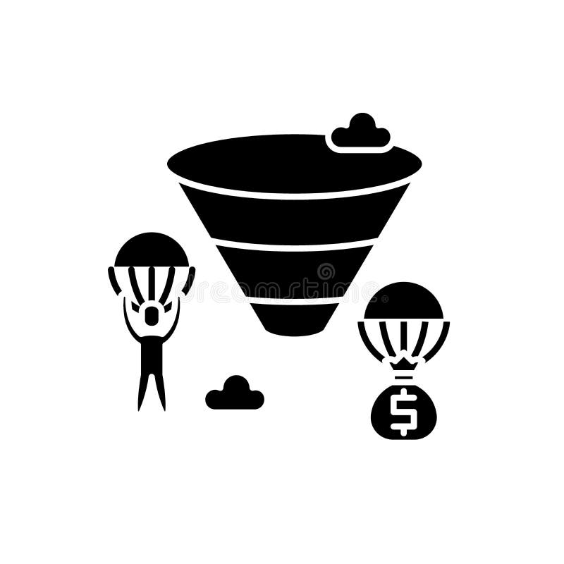 As vendas convergem o ícone preto, sinal do vetor no fundo isolado As vendas convergem o símbolo do conceito, ilustração ilustração royalty free As vendas convergem o ícone preto, sinal do vetor no fundo isolado As vendas convergem o símbolo do conceito, ilustração ilustração royalty free