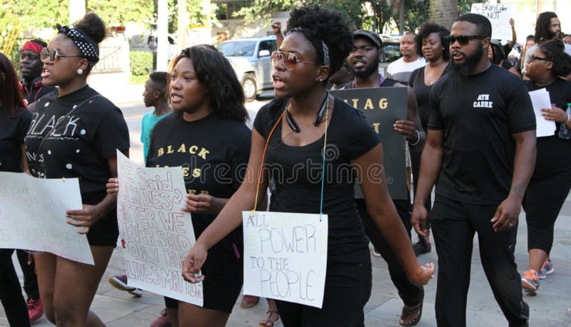 As vidas pretas matéria, polícia protestam, Charleston, SC
