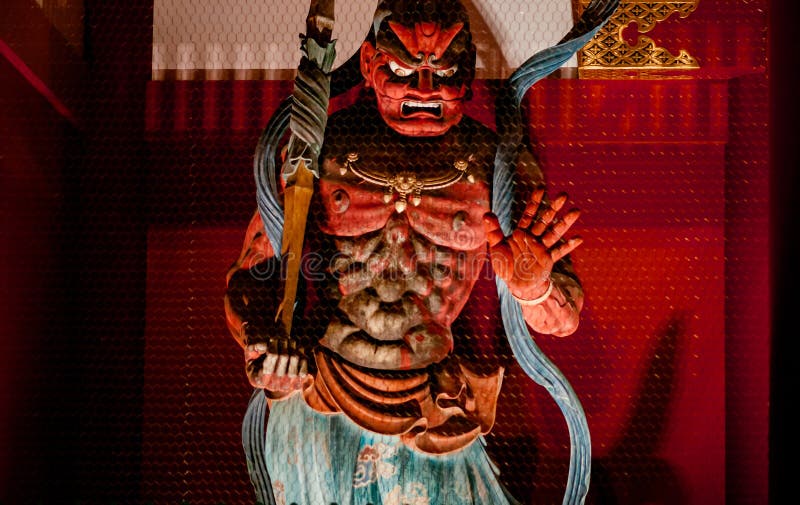 Asakusa Sensoji temple god guard statue in Tokyo - Japan