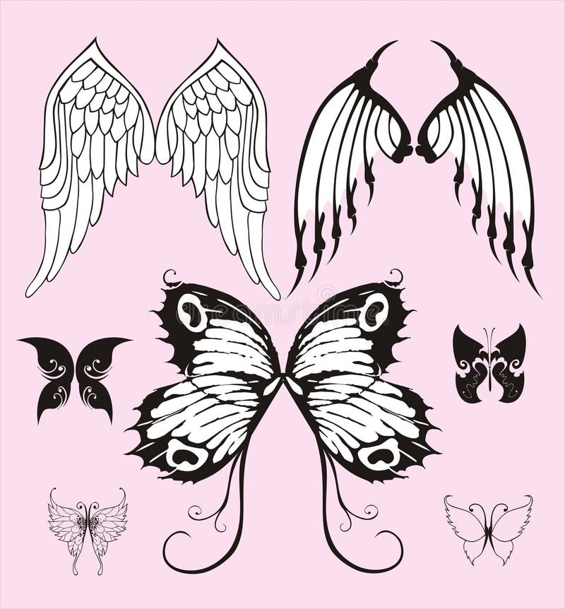 Asas ilustração do vetor