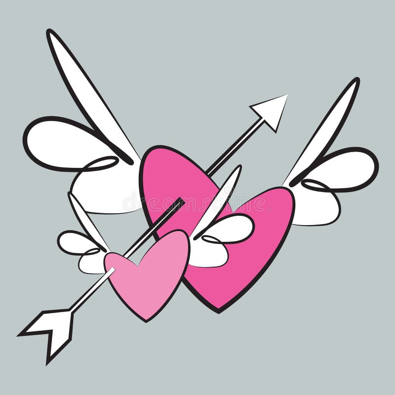 Asas do Amor ilustração stock