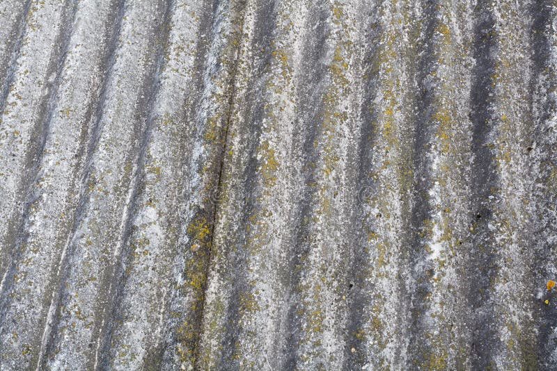 Asbestos Old Dangerous Roof Tiles. Stock Image Image of grunge