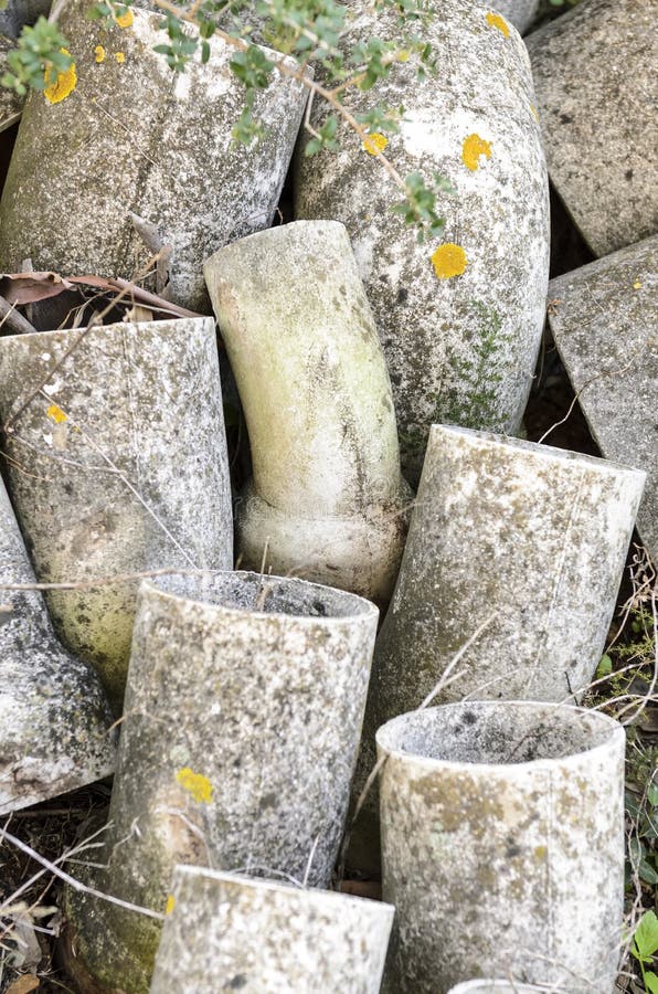 Asbestos pipes abandoned