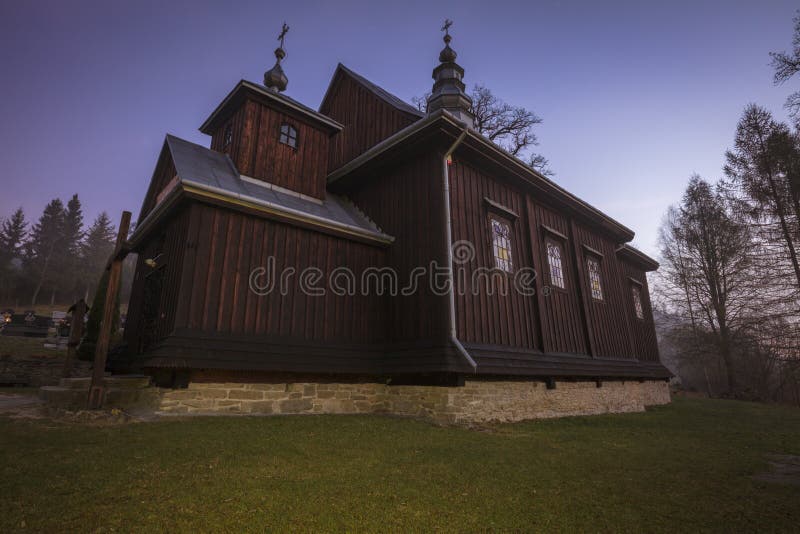 Ascension of Jesus Church in Gorzanka stock foto Ascension of Jesus Church in Gorzanka stock foto