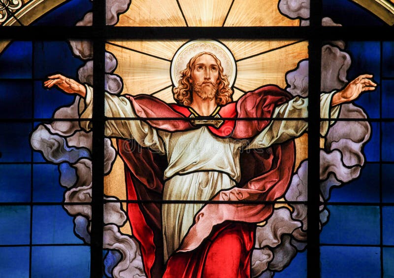 Ascensión de Jesus Christ - vitral