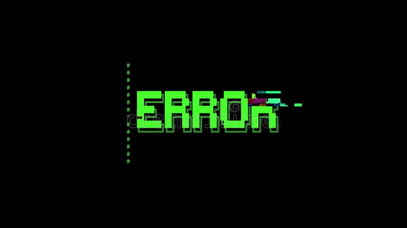 ASCII Art Message Error Glitch Stock Illustration - Illustration of ...