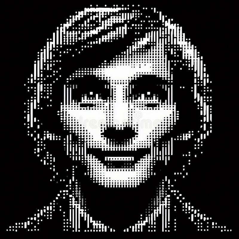 ASCII Art Converting Close Up Images into ASCII Characters for Stock ...