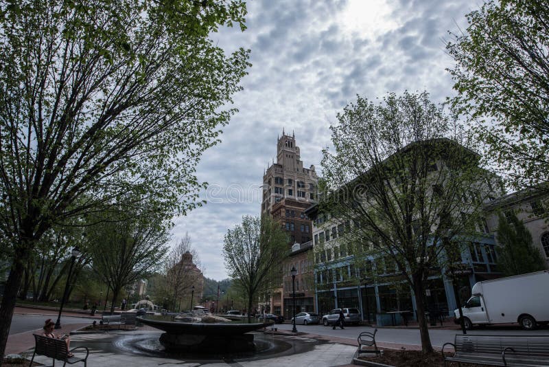 Asheville, North Carolina Downtown stock photo Asheville, North Carolina Downtown stock photo