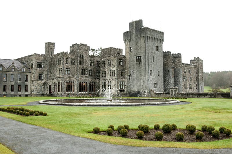 Ashford Castle is a medieval castle that has been expanded over the centuries and turned into a five star luxury hotel near Cong on the Mayo/Galway border in Ireland, on the shore of Lough Corrib. Ashford Castle is a medieval castle that has been expanded over the centuries and turned into a five star luxury hotel near Cong on the Mayo/Galway border in Ireland, on the shore of Lough Corrib.