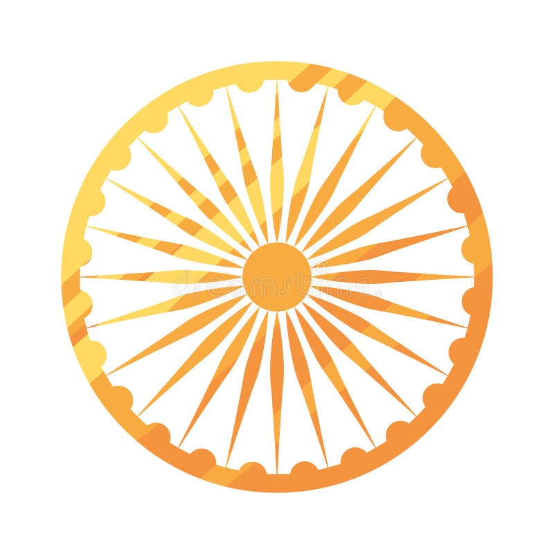 Ashoka chakra symbol stock vector. Illustration of culture 249262191