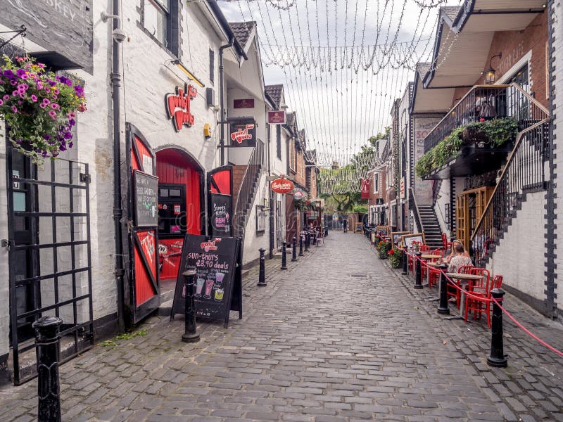 Ashton Lane Glasgow royaltyfri fotografi Ashton Lane Glasgow royaltyfri fotografi
