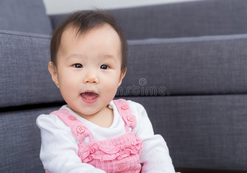 Asia baby stock image. Image of female, laughing, house - 38263031