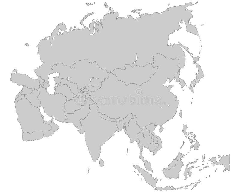 Asia - mapa político de Asia