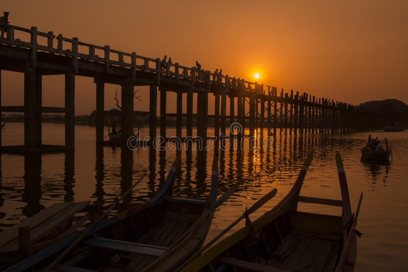 ASIA MYANMAR MANDALAY AMARAPURA U BEIN BRIDGE