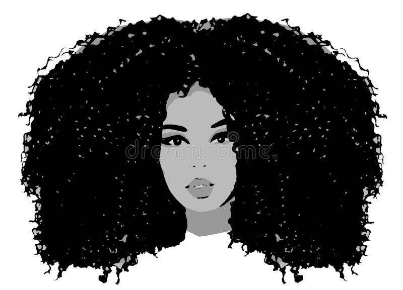 African Woman with Big Curly Hair Style Stock Illustration - Illustration of hair, fashion: 192227689 African Woman with Big Curly Hair Style Stock Illustration - Illustration of hair, fashion: 192227689
