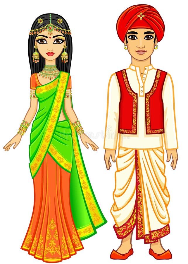 70+ South Indian Dress Illustrations, Royalty-Free Vector Graphics & Clip  Art - iStock