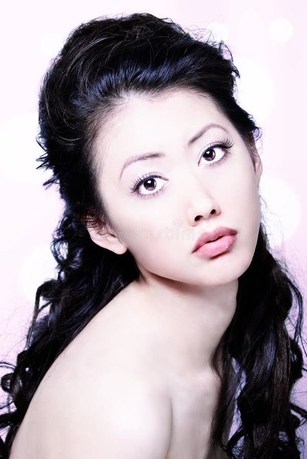 Asian beauty head shot