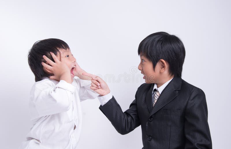 Asian boy staff boss stock image Asian boy staff boss stock image