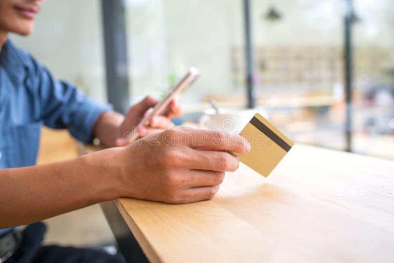 Asian business man using mobile application. royalty free stock images