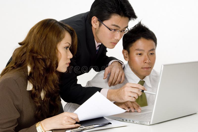 Asian Business Team stock images