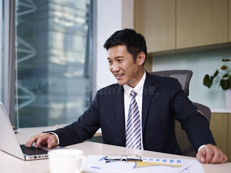 Asian businessman stock photography