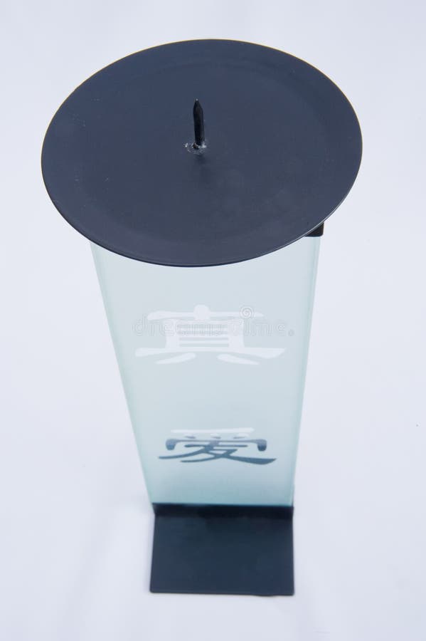 Asian candle holder. stock photo. Image of stand, glass 17493972