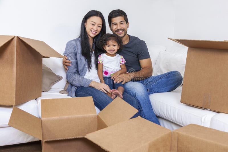Asian Chinese Family Unpacking Boxes Moving House royalty free stock photo Asian Chinese Family Unpacking Boxes Moving House royalty free stock photo