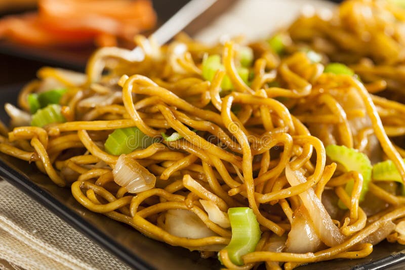 Asian Chow Mein Noodles stock photo. Image of dish, stirfry 39136960