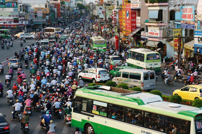 Asian citizen with overloaded of private vehicle stock images