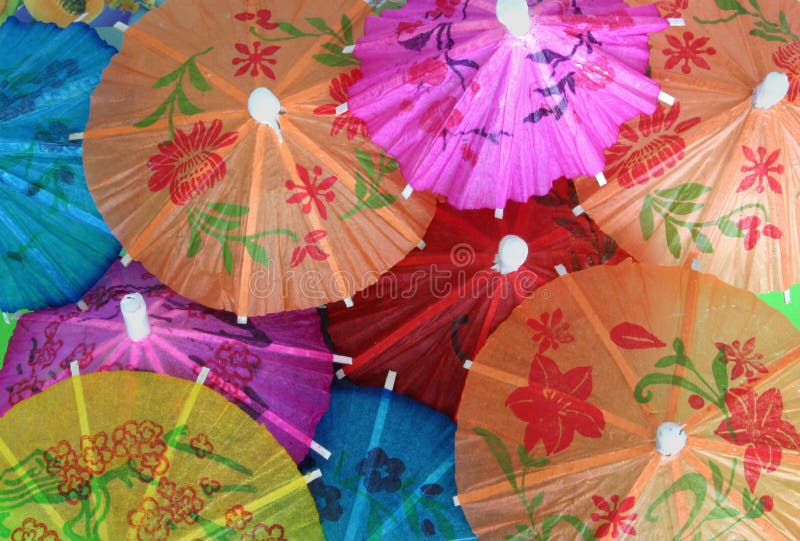 Asian cocktail umbrellas